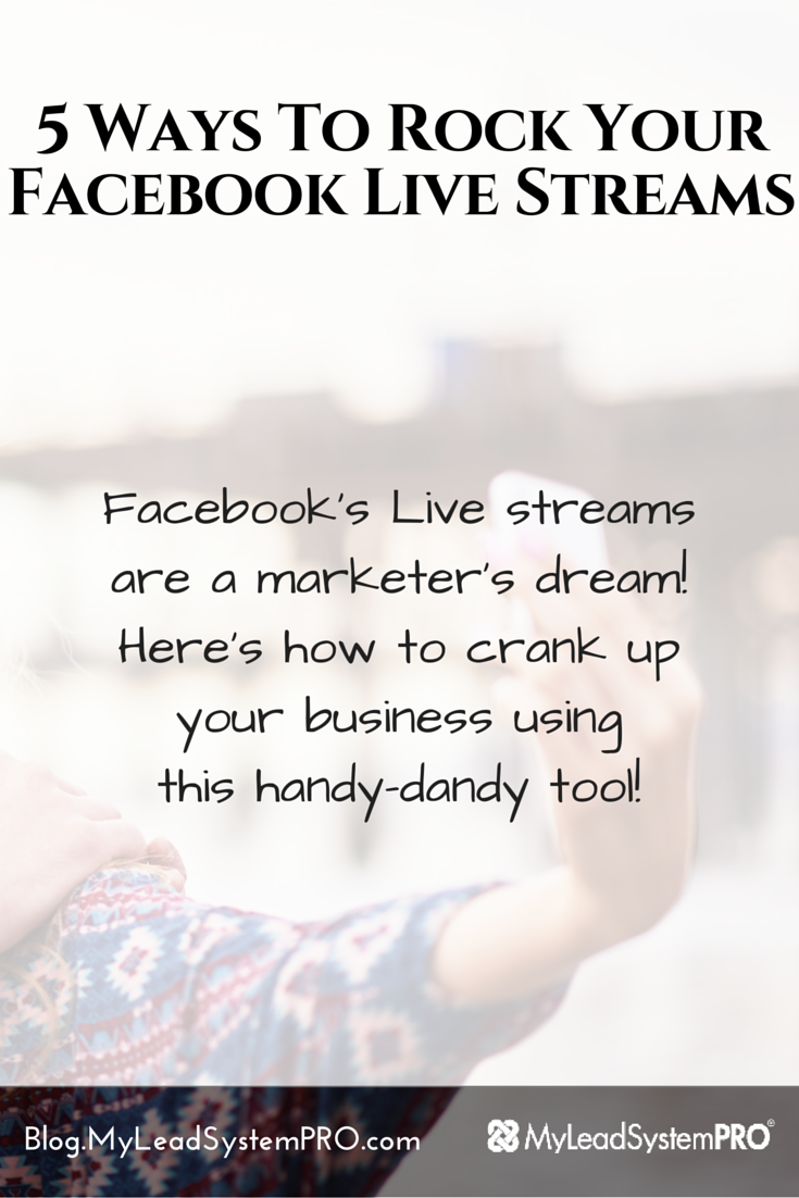 Facebook's Live streams are a marketer's dream! Keysha Bass is cranking up her business using this handy-dandy tool! On today's Leader Blog Post she's going to show you how to get started right away and make more connections, generate more leads and make more sales using livestream!