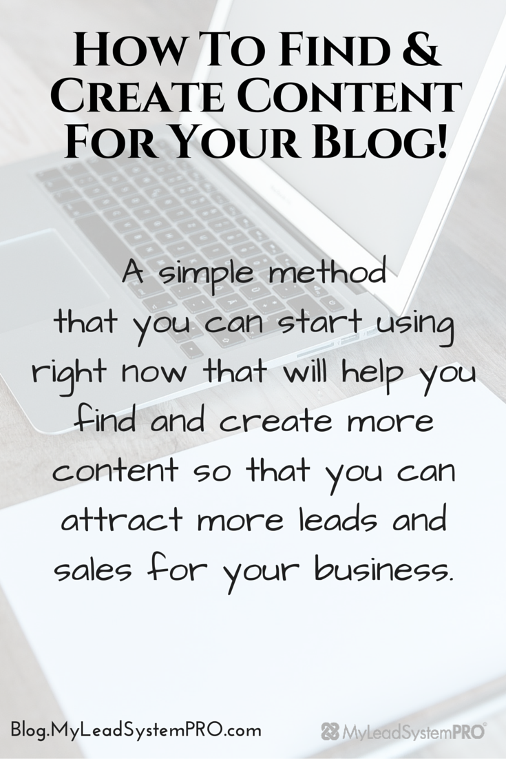 This is a topic that many people struggle with….how to find and create content for their blog. The truth is… It’s not as difficult as you may think it is.