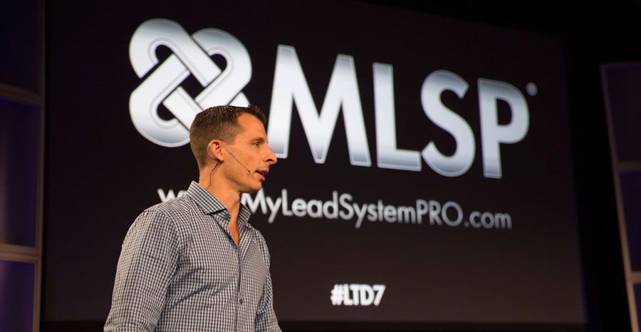 Aron Parker speaking at Live the Dream 7