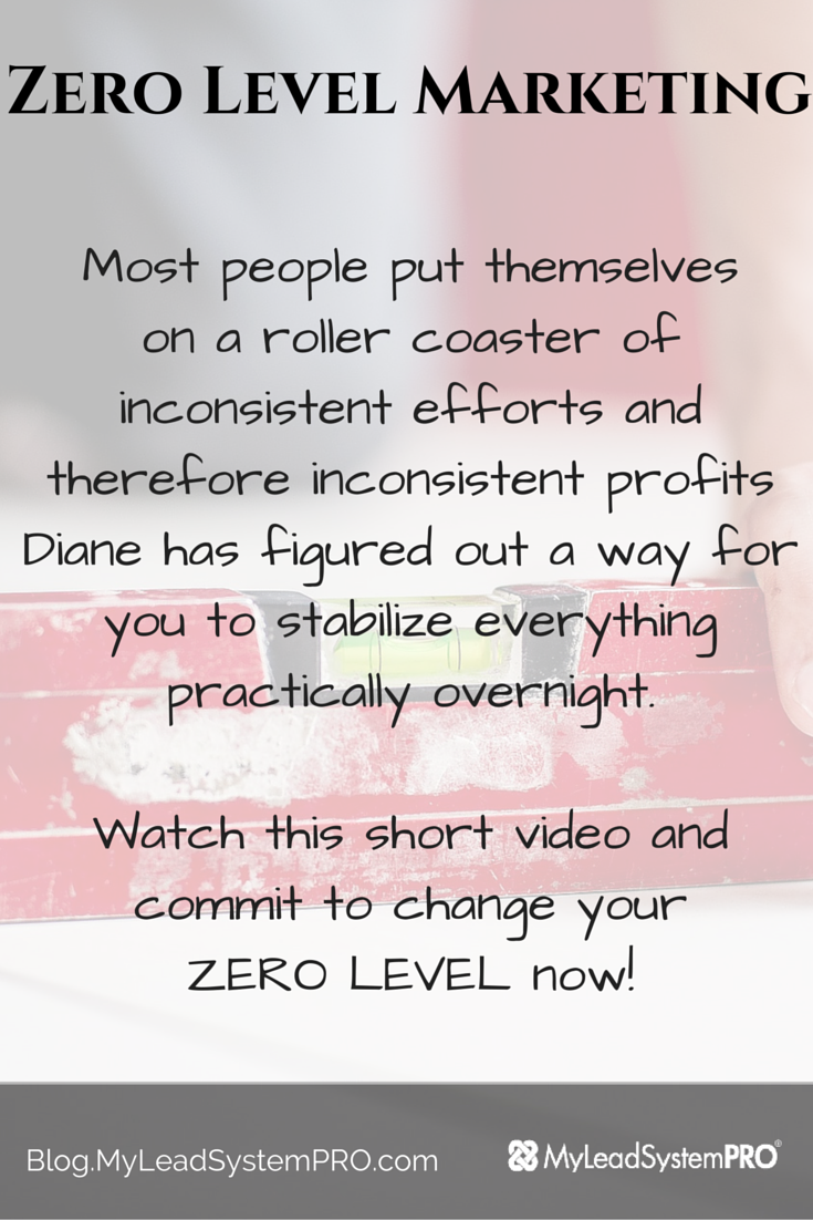 Most people put themselves on a roller coaster of inconsistent efforts and therefore inconsistent profits. Diane has figured out a way for you to stabilize everything practically overnight.